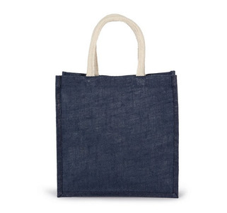 Kimood KI0274 - Sac style cabas en toile de jute - grand modèle