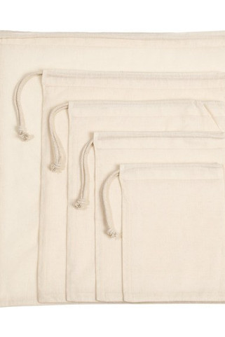 Kimood KI0729 - Sac à cordon coulissant en coton biologique