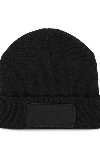 K-up KP891 - Recycled beanie with patch and Thinsulate lining