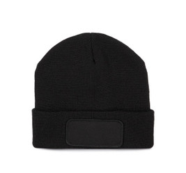 K-up KP891 - Recycled beanie with patch and Thinsulate lining