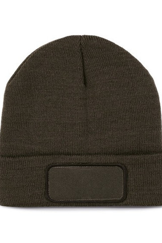 K-up KP891 - Recycled beanie with patch and Thinsulate lining