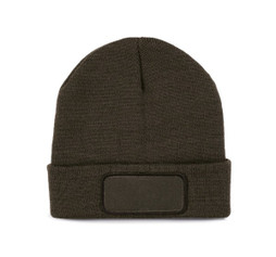 K-up KP891 - Recycled beanie with patch and Thinsulate lining