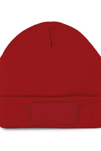 K-up KP891 - Recycled beanie with patch and Thinsulate lining