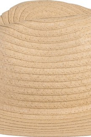K-up KP610 - Elegant Borsalino-Style Straw Hat with Wide Brim