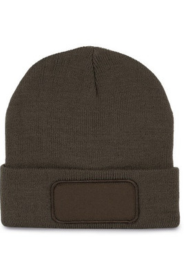 K-up KP895 - Bonnet Tricoté avec Patch Personnalisable