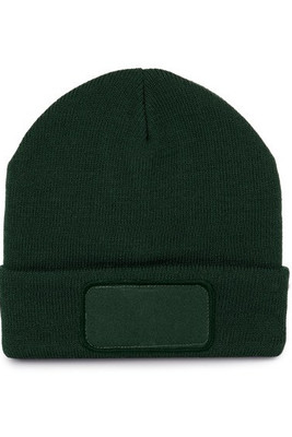 K-up KP895 - Bonnet Tricoté avec Patch Personnalisable