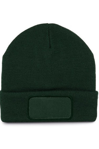 K-up KP895 - Stijlvolle Gebreide Beanie met Katoenen Patch
