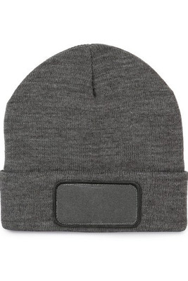 K-up KP895 - Bonnet Tricoté avec Patch Personnalisable