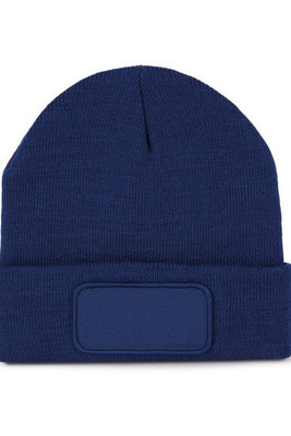 K-up KP895 - Bonnet Tricoté avec Patch Personnalisable