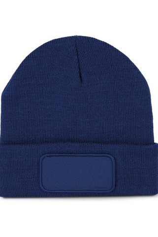 K-up KP895 - Bonnet Tricoté avec Patch Personnalisable