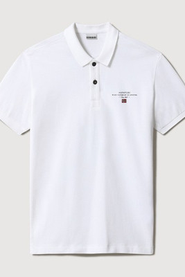 NAPAPIJRI NP0A4GDL - Polo Classique en Coton avec Logo Imprimé