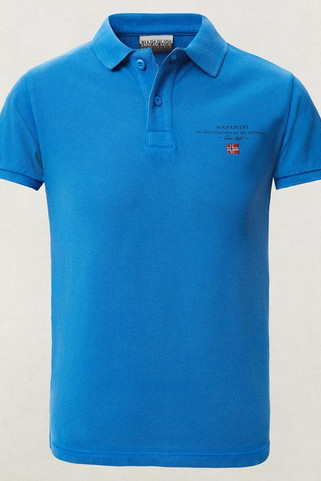 NAPAPIJRI NP0A4GDL - Polo Classique en Coton avec Logo Imprimé