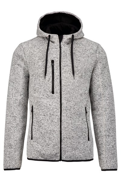 PROACT PA365 - Men's heather hooded jacket