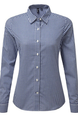 Premier PR352 - Large-check gingham shirt