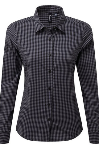 Premier PR352 - Large-check gingham shirt