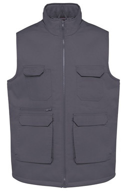 WK. Designed To Work WK607 - Unisex padded multi-pocket polycotton vest