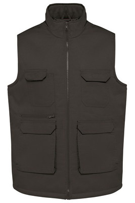 WK. Designed To Work WK607 - Unisex padded multi-pocket polycotton vest