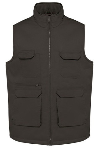 WK. Designed To Work WK607 - Unisex padded multi-pocket polycotton vest