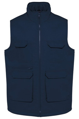 WK. Designed To Work WK607 - Unisex padded multi-pocket polycotton vest