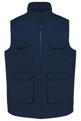 WK. Designed To Work WK607 - Unisex padded multi-pocket polycotton vest