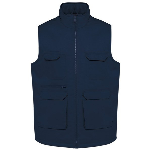 WK. Designed To Work WK607 - Gewatteerd unisex gilet in polykatoen met veel zakken