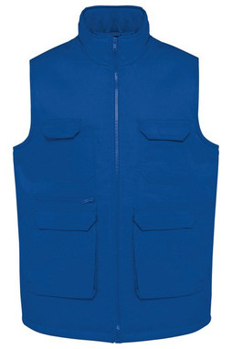 WK. Designed To Work WK607 - Unisex padded multi-pocket polycotton vest