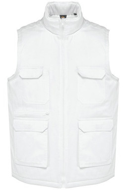 WK. Designed To Work WK607 - Unisex padded multi-pocket polycotton vest