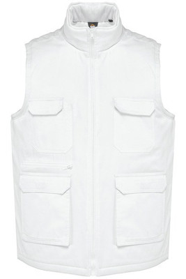WK. Designed To Work WK607 - Unisex padded multi-pocket polycotton vest