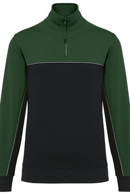 WK. Designed To Work WK404 - Unisex zipped neck eco-friendly sweatshirt