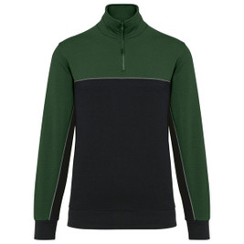 WK. Designed To Work WK404 - Unisex zipped neck eco-friendly sweatshirt