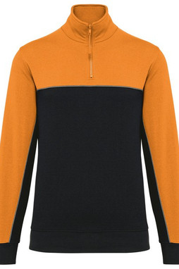 WK. Designed To Work WK404 - Unisex zipped neck eco-friendly sweatshirt