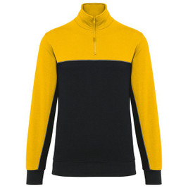 WK. Designed To Work WK404 - Unisex zipped neck eco-friendly sweatshirt