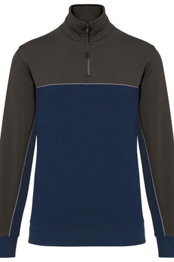 WK. Designed To Work WK404 - Ecologische uniseks sweater met ritskraag