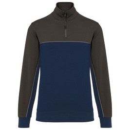 WK. Designed To Work WK404 - Unisex Öko-Fleece Sweatshirt mit Reißverschluss