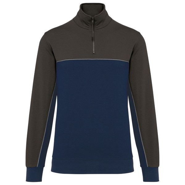 WK. Designed To Work WK404 - Ecologische uniseks sweater met ritskraag