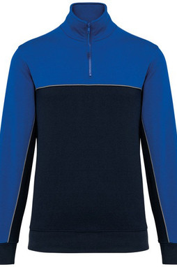 WK. Designed To Work WK404 - Unisex zipped neck eco-friendly sweatshirt