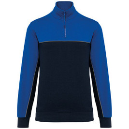 WK. Designed To Work WK404 - Unisex zipped neck eco-friendly sweatshirt