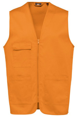 WK. Designed To Work WK608 - Unisex polycotton multi-pocket vest