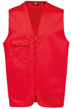 WK. Designed To Work WK608 - Unisex polycotton multi-pocket vest