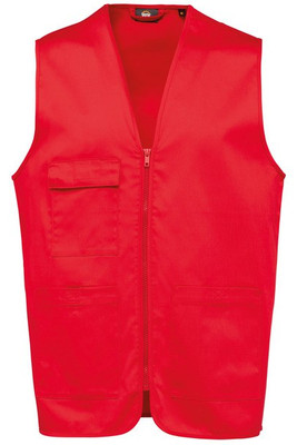 WK. Designed To Work WK608 - Unisex-Weste aus Baumwollpolyester mit mehreren Taschen