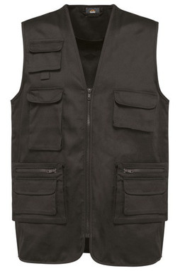 WK. Designed To Work WK609 - Unisex lined multi-pocket polycotton vest
