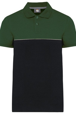 WK. Designed To Work WK210 - Unisex eco-friendly two-tone short sleeve polo shirt