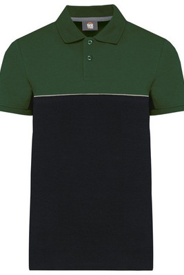 WK. Designed To Work WK210 - Unisex eco-friendly two-tone short sleeve polo shirt