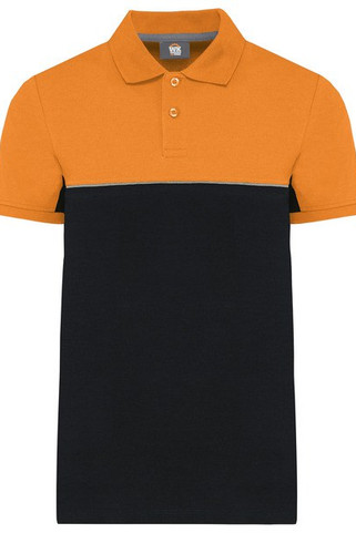 WK. Designed To Work WK210 - Unisex eco-friendly two-tone short sleeve polo shirt