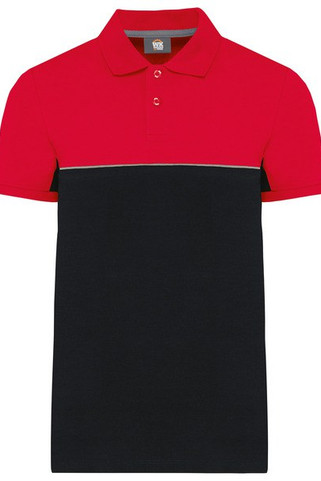WK. Designed To Work WK210 - Zweifarbiges Kurzarm-Unisex-Polohemd