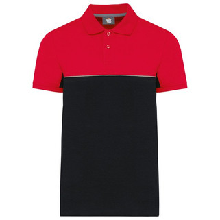 WK. Designed To Work WK210 - Unisex eco-friendly two-tone short sleeve polo shirt