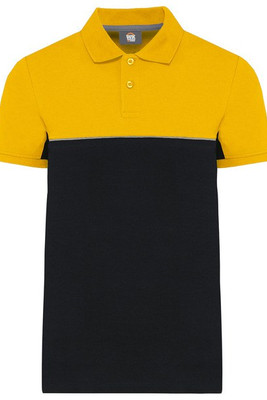 WK. Designed To Work WK210 - Unisex eco-friendly two-tone short sleeve polo shirt