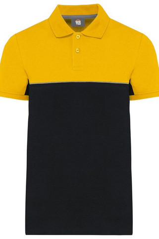 WK. Designed To Work WK210 - Polo bicolore écoresponsable manches courtes unisexe