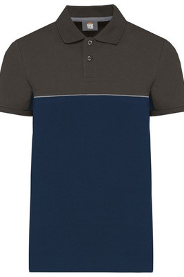 WK. Designed To Work WK210 - Unisex eco-friendly two-tone short sleeve polo shirt
