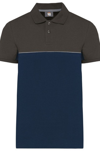 WK. Designed To Work WK210 - Unisex eco-friendly two-tone short sleeve polo shirt